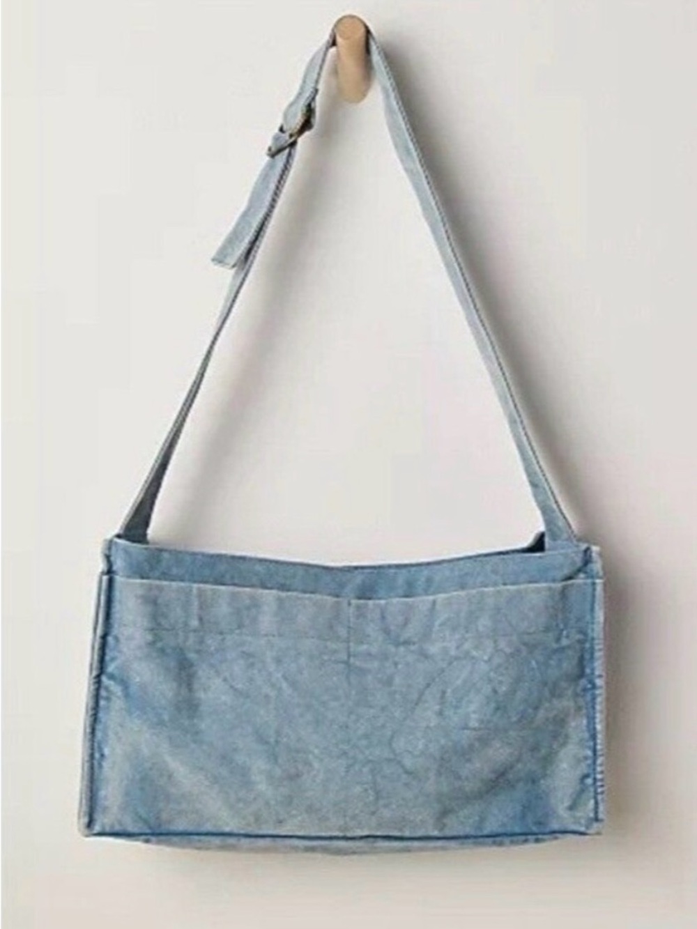 Free People Camp Crush Sling Bag Denim - Picture 3 of 5